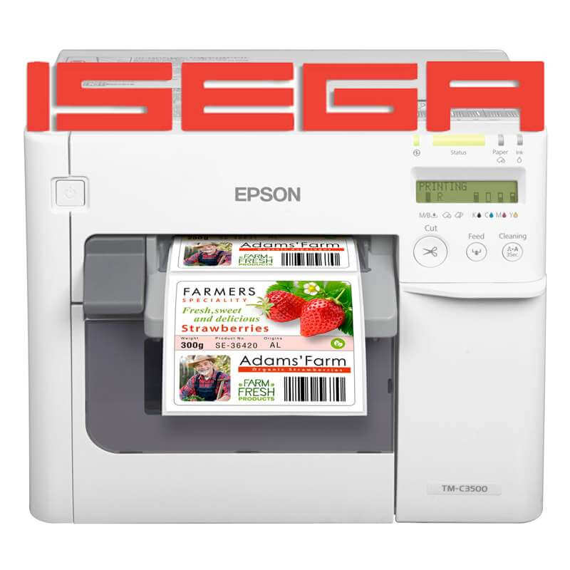 La colorworks C3500 Epson est certifiée ISEGA contact alimentaire
