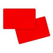 carte badge pvc rouge