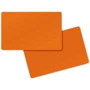 carte badge pvc orange