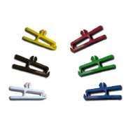 Clip plastique couleur pour cartes et badges