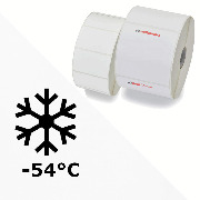 Etiquette adhsif conglation froid  blanc papier couch