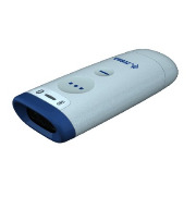 Scanner sans‑fil Zebra CS6080 sur base Qi.