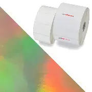 rouleau &eacute;tiquette holographique hologramme or imprimante jet d encre