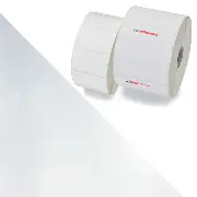 rouleau &eacute;tiquette polyester m&eacute;tallique argent brillant imprimante jet d encre