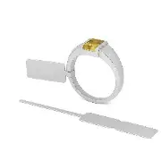 etiquette argent matbijoux bijouterie  boucle lanière