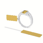 etiquette  or mat bijoux bijouterie  boucle transparente