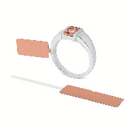 etiquette  rose gold brillant bijoux bijouterie  boucle transparente