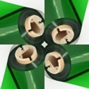 rubans films cire r?sine vert
