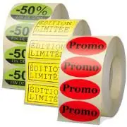Etiquettes papier Fluos