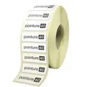etiquette velin noir et blanc