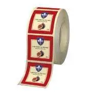 etiquette papier verg&eacute; cr&egrave;me