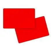 carte badge pvc rouge