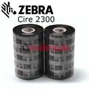 Ruban transfert thermique Zebra 2300 Cire industriel noir pour Zebra S4M ZT111 ZT220 ZT230 ZT231