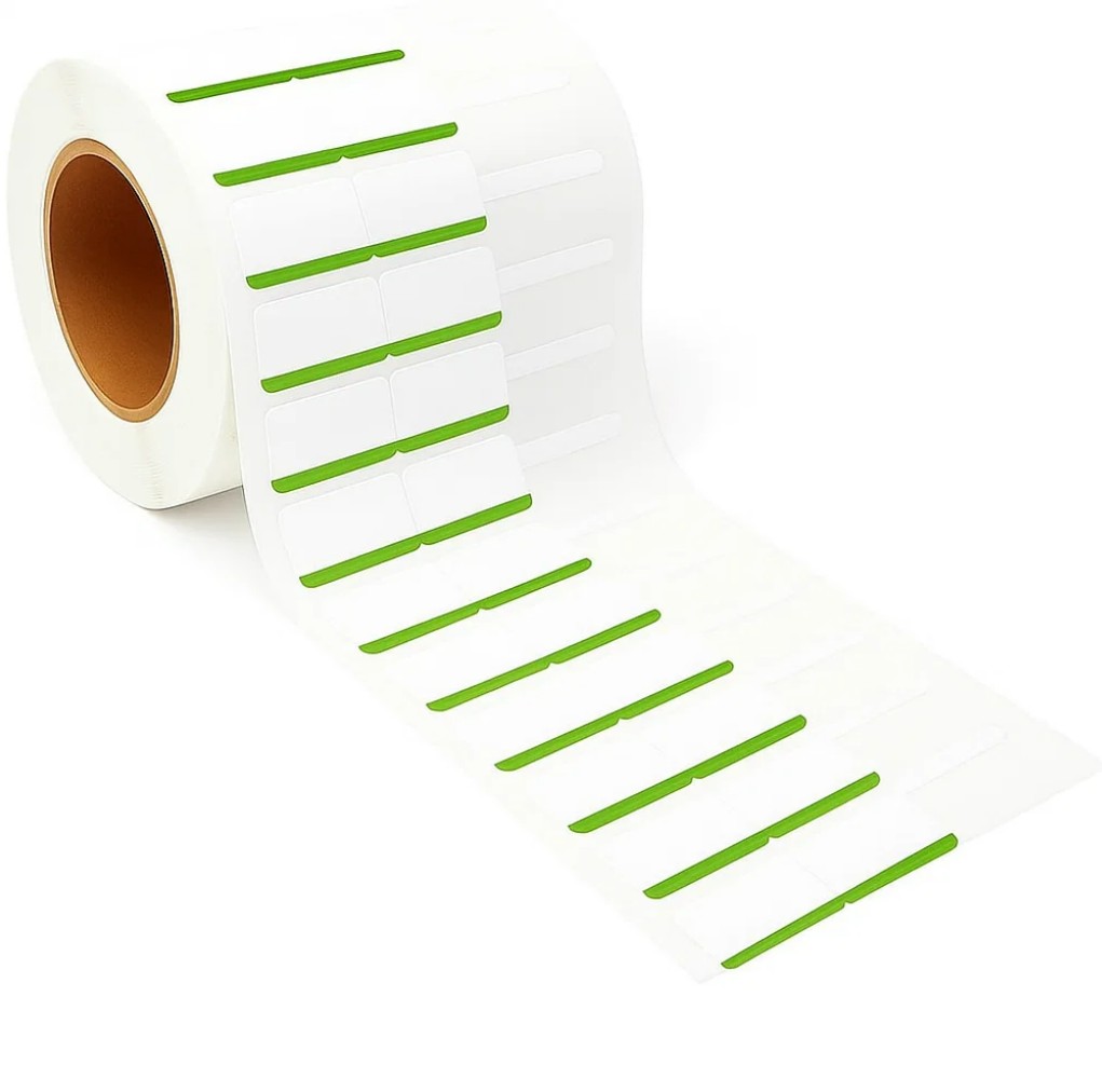 etiquettes standard blanches filet vert bijoux bijouterie  boucle lanière