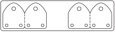 étiquettes boucle d'oreilles 3 trous  créoles collier