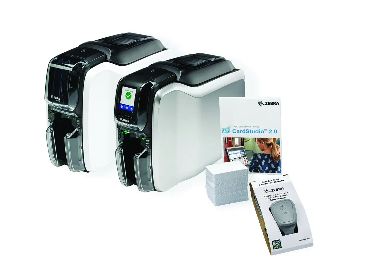 Imprimantes Zebra ZC100 et ZC300 pour cartes plastiques personnalisées