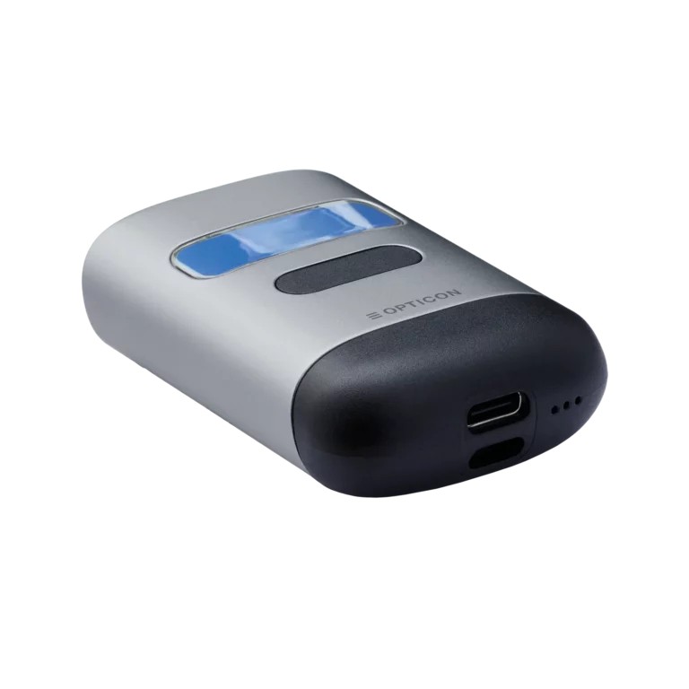 Lecteur code barre de poche Opticon OPN‑6000 Bluetooth compact.