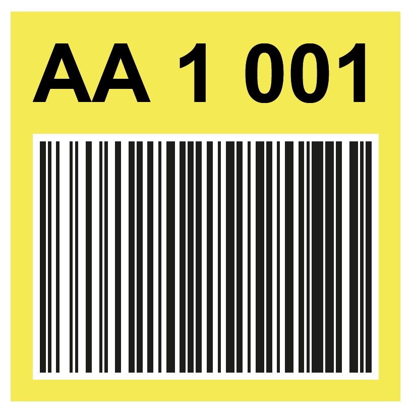 panneau emplacement plafond qr code logistique