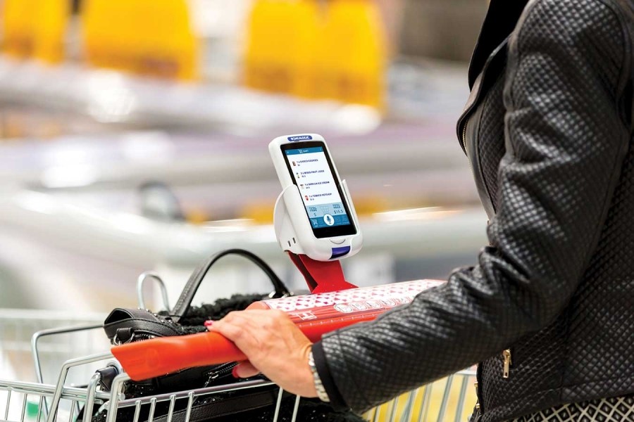 PDA Datalogic Joya Touch 22 lecture codes‑barres 1D 2D en supermarché