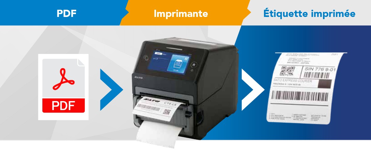 SATO PDF Direct Print impression PDF directe sans pilote