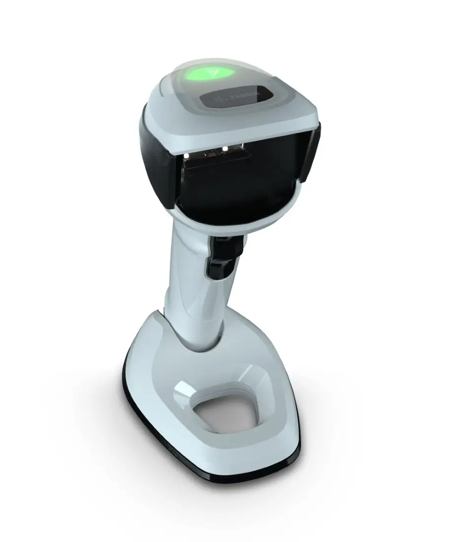 DS9908-HD lisant un DataMatrix sur tube de prélèvement.