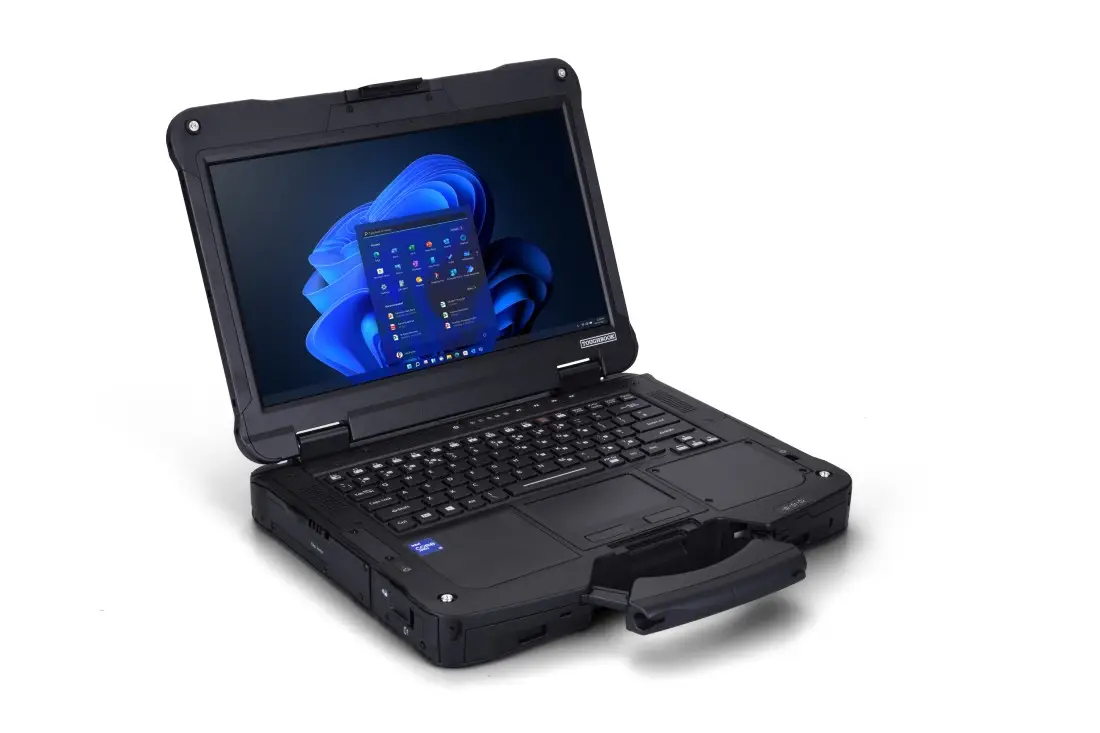 PC portable durci Panasonic résistant à l’eau et à la poussière IP66.