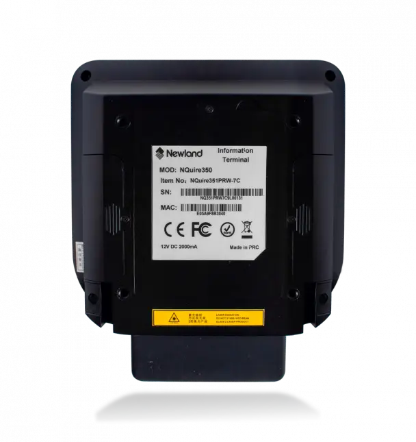 borne tactile avec scanner codes barres Newland Nquire 350 351