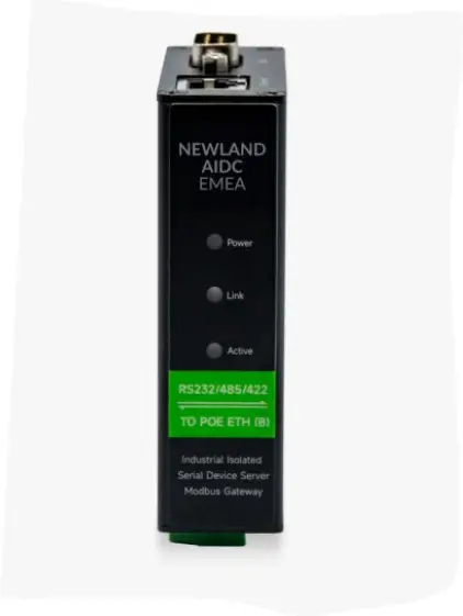 Adaptateur PoE pour scanners 1D/2D et capteurs industriels.