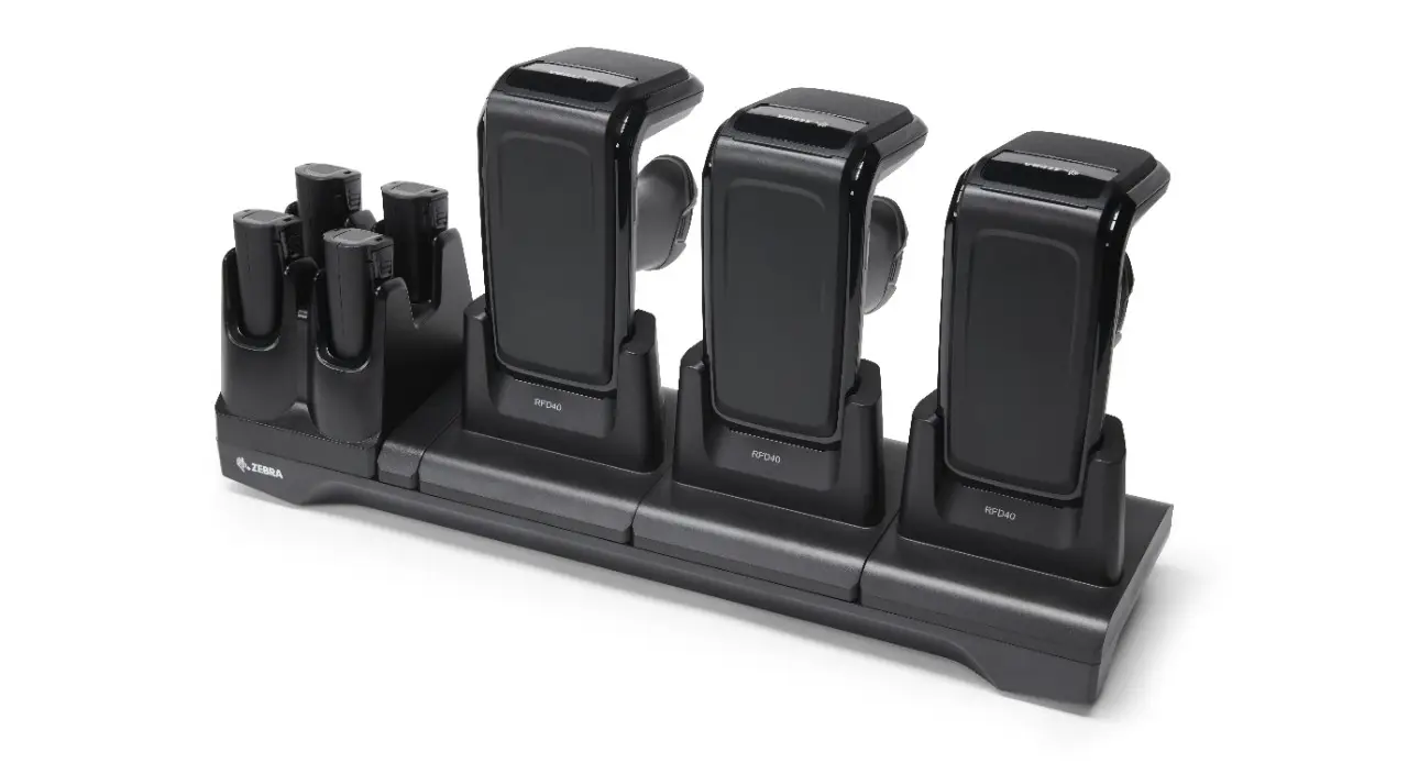 chargeur batterie lecteur rfid rfd40 zebra uhf code barres 