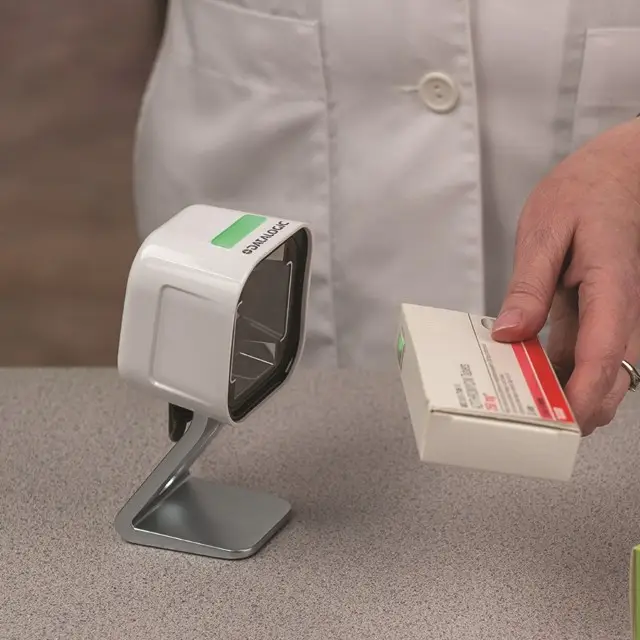 lecteur datamatrix pharmacie datalogic magellan 1500i blanc santé