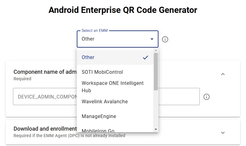 Génération d’un QR Code Android Enterprise Datalogic