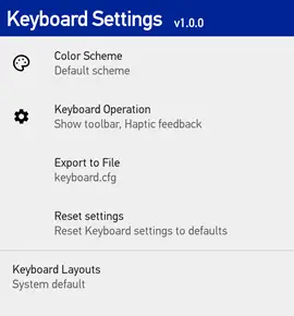 Éditeur clavier android Datalogic QuickBoard