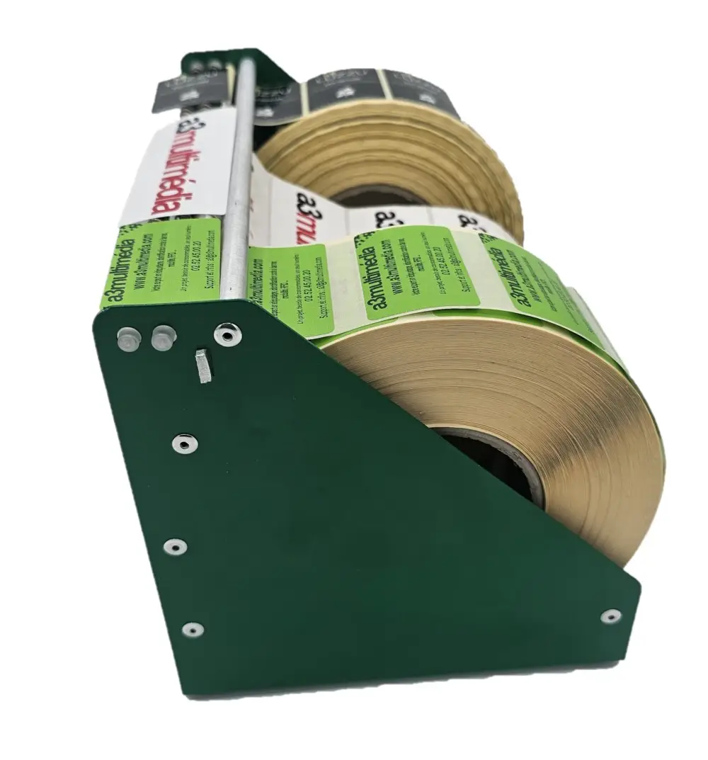 distributeur étiquette adhésives manuel dévidoir multi rouleaux