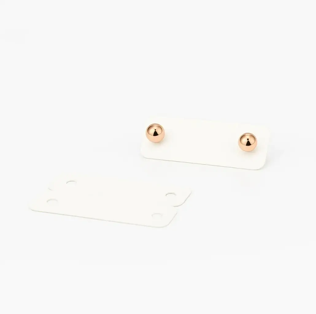 étiquettes boucle d'oreilles 2 trous 