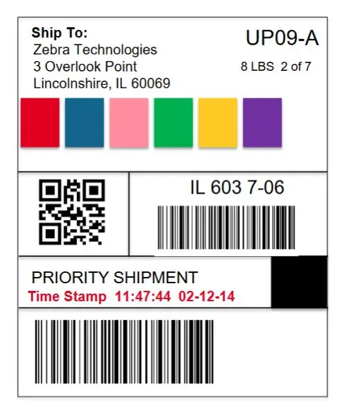 étiquette thermique direct couleur IQ color Zebra
