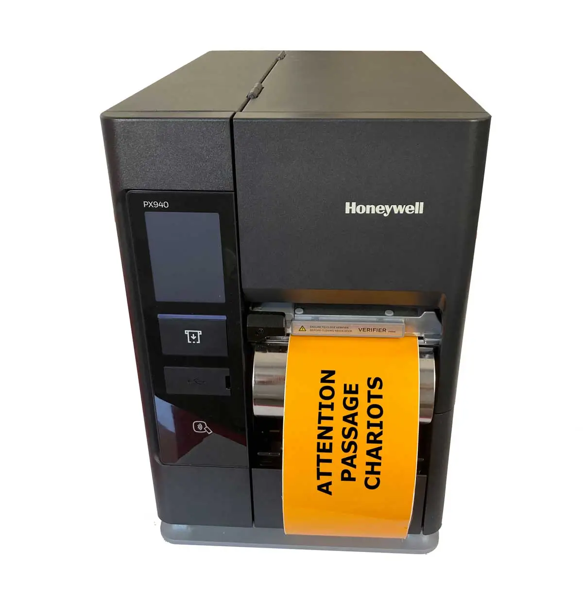 rouleau étiquette adhésive polyester jaune zebra toshiba sato