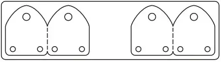 étiquettes boucle d'oreilles 3 trous  créoles collier
