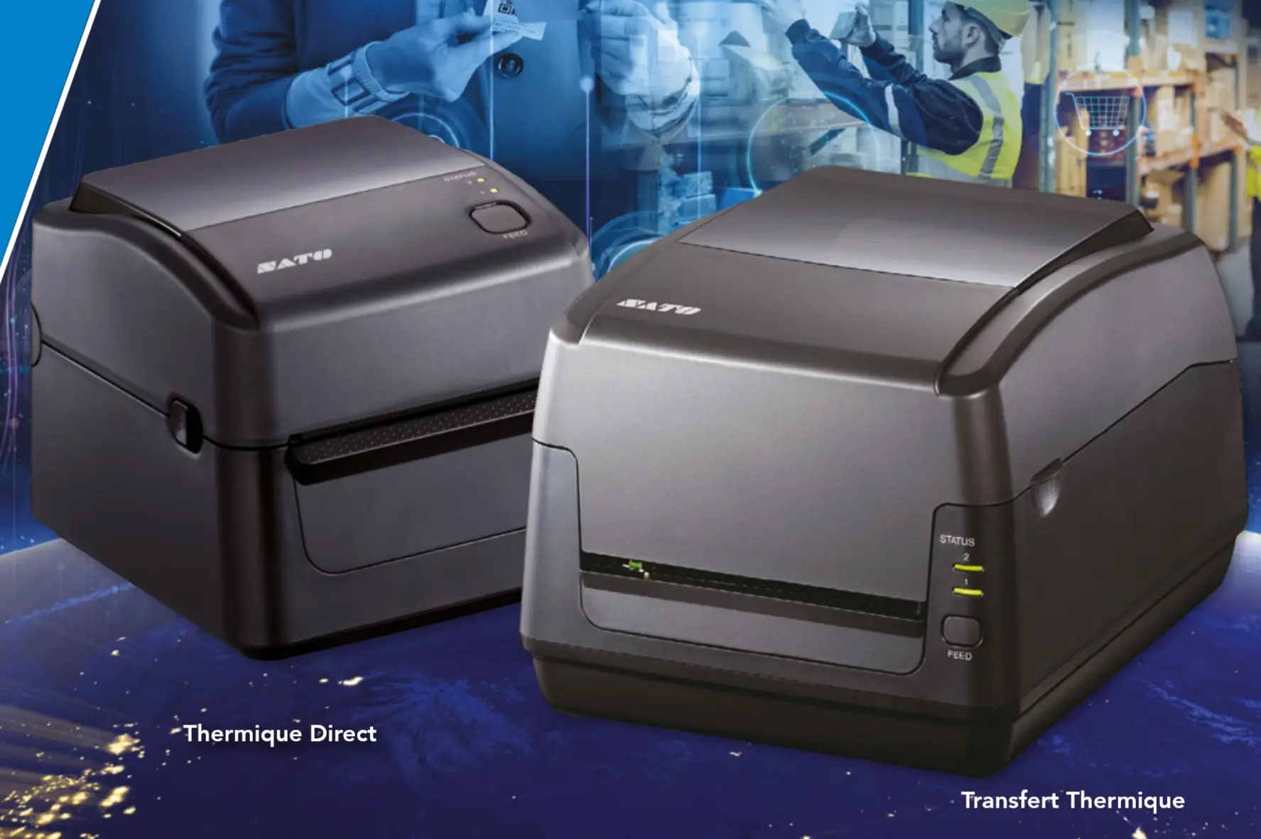 imprimante compacte &eacute;tiquette sato Ws4-2 WS412-2 bureau compact pr&eacute;cise