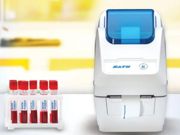 imprimante compacte &eacute;tiquette sato Ws2-2 ws208 sant&eacute; hopitaux bracelets