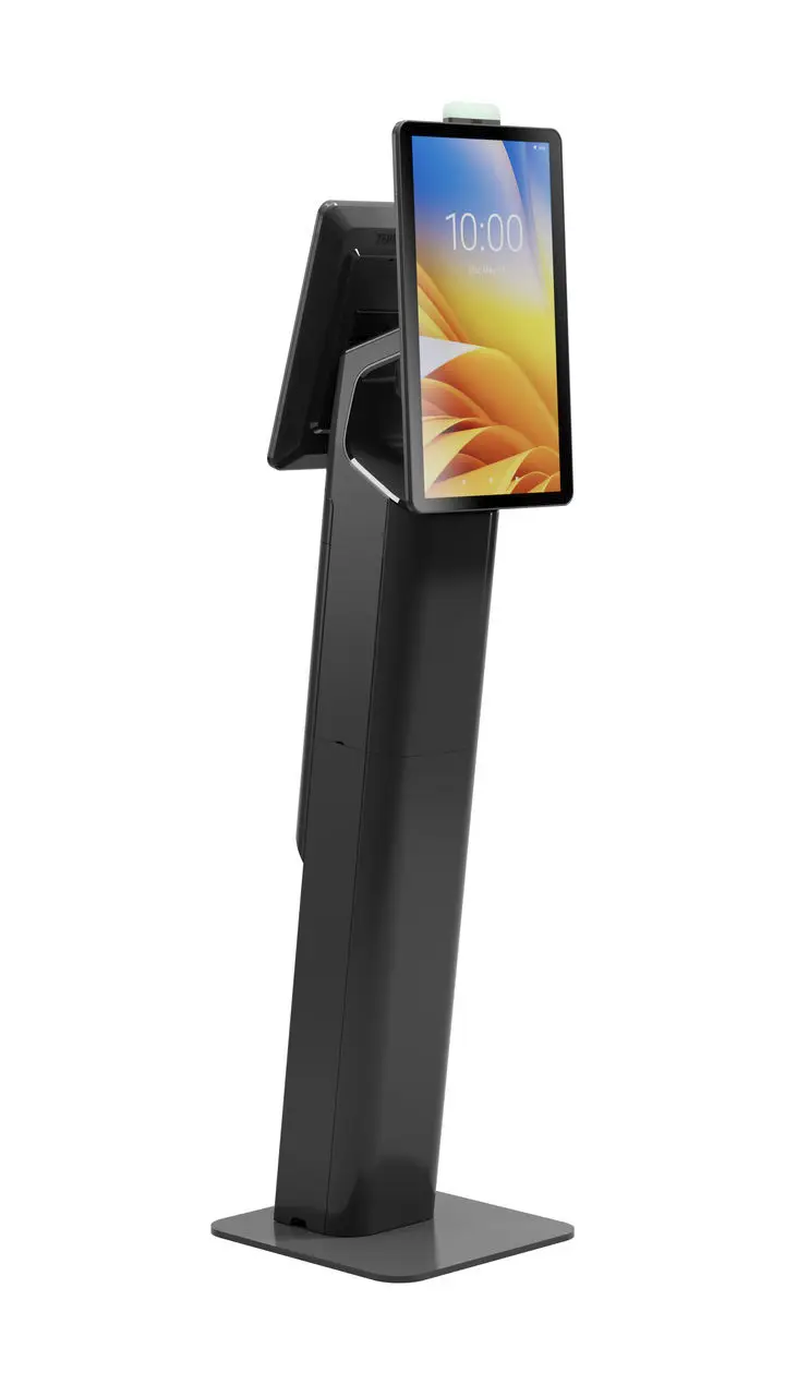 borne tactile avec douchette codes barres zebra kc50