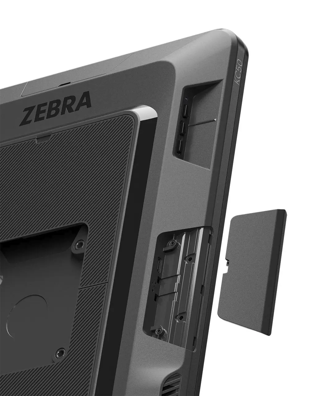 borne tactile avec scanner codes barres zebra kc50