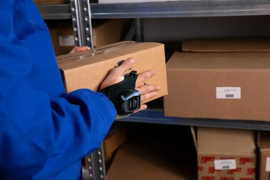 scanner codes barres dos de la main  datalogic Handscanner