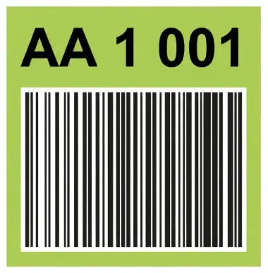 panneau emplacement plafond codes barres logistique