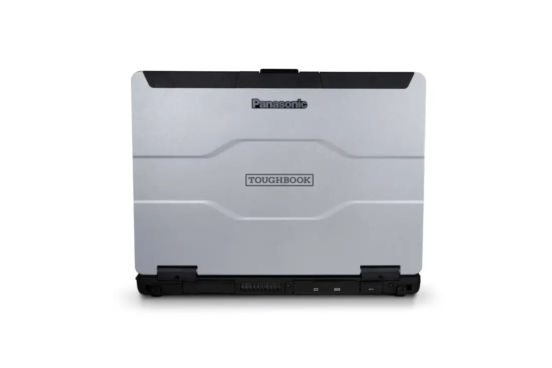 Ordinateur durci Panasonic avec connectique complète USB, HDMI et LAN.