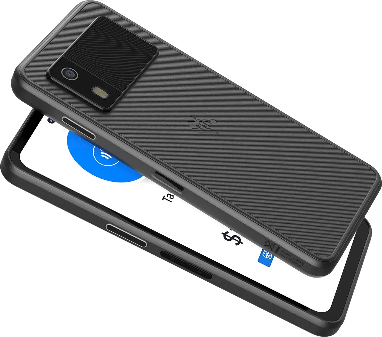 portable smartphone mobile zebra EM45 lecteur rfid nfc