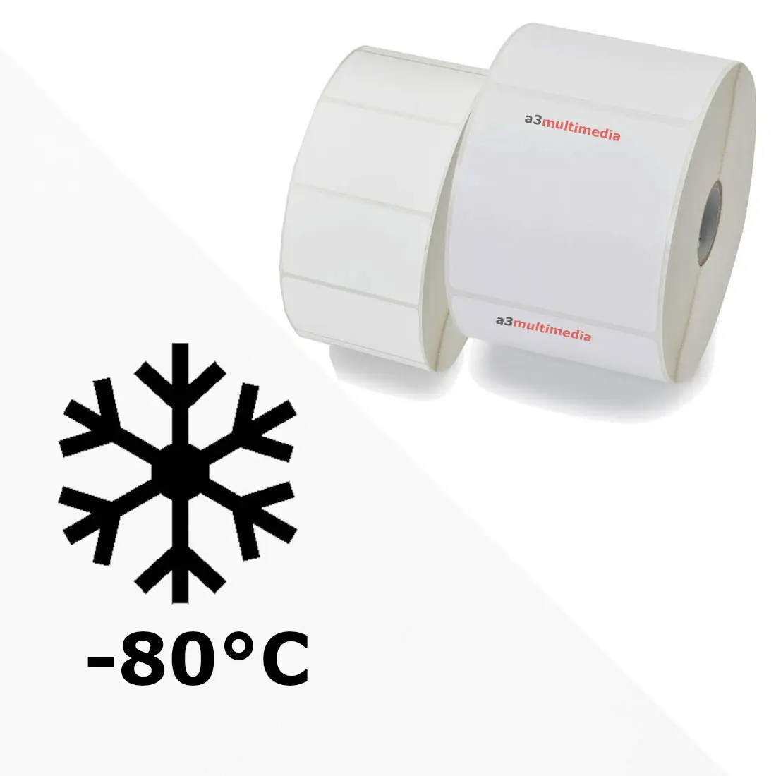 étiquette thermique direct congélation froid ultra basse température ULT