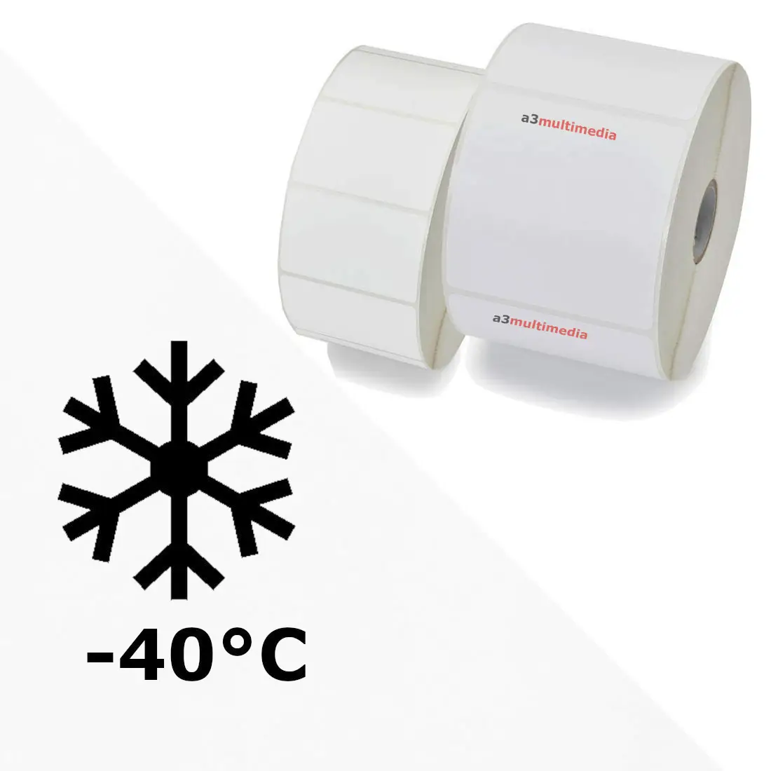 étiquette thermique direct congélation froid frigo glace colis