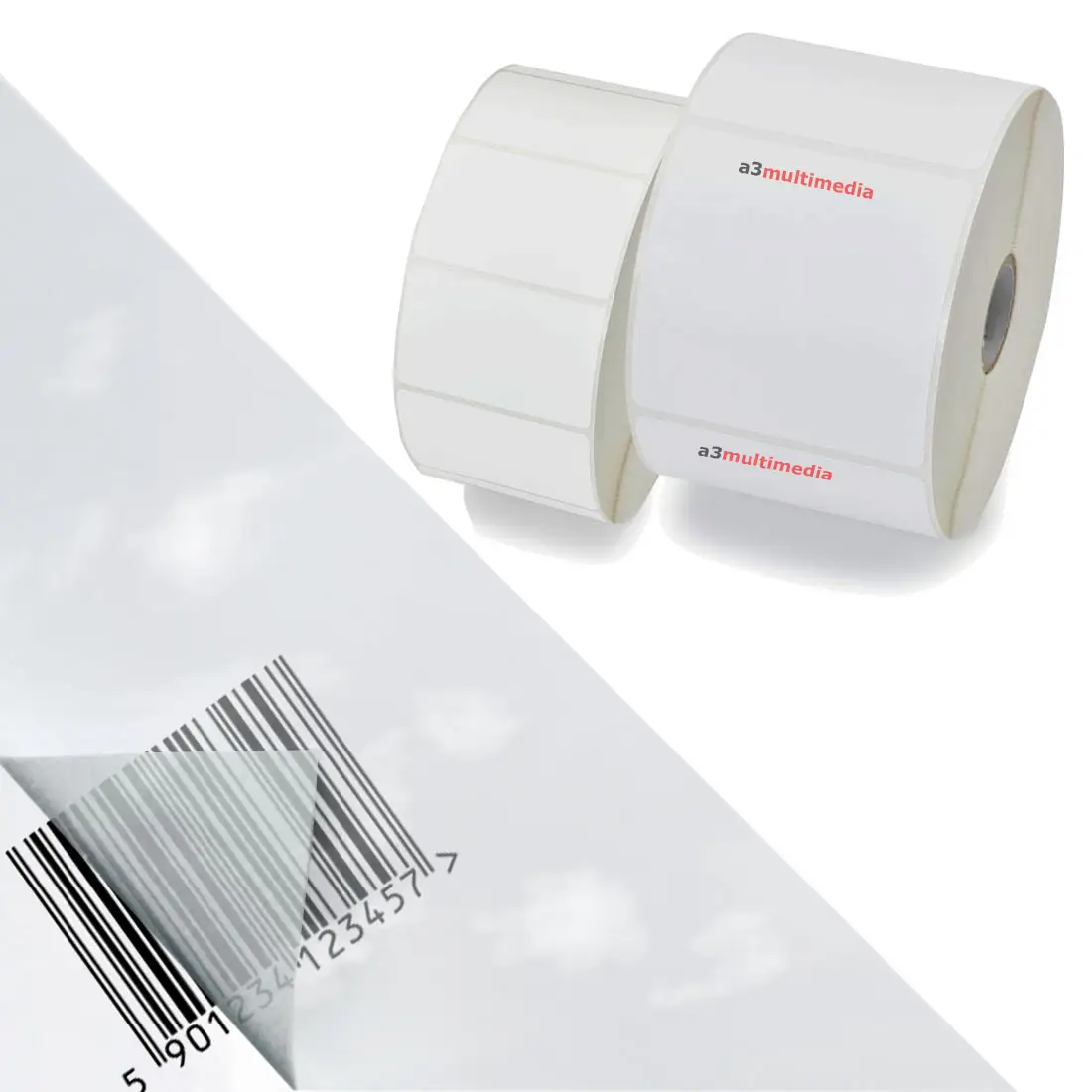 rouleau étiquette adhésive polyester transparent zebra toshiba sato