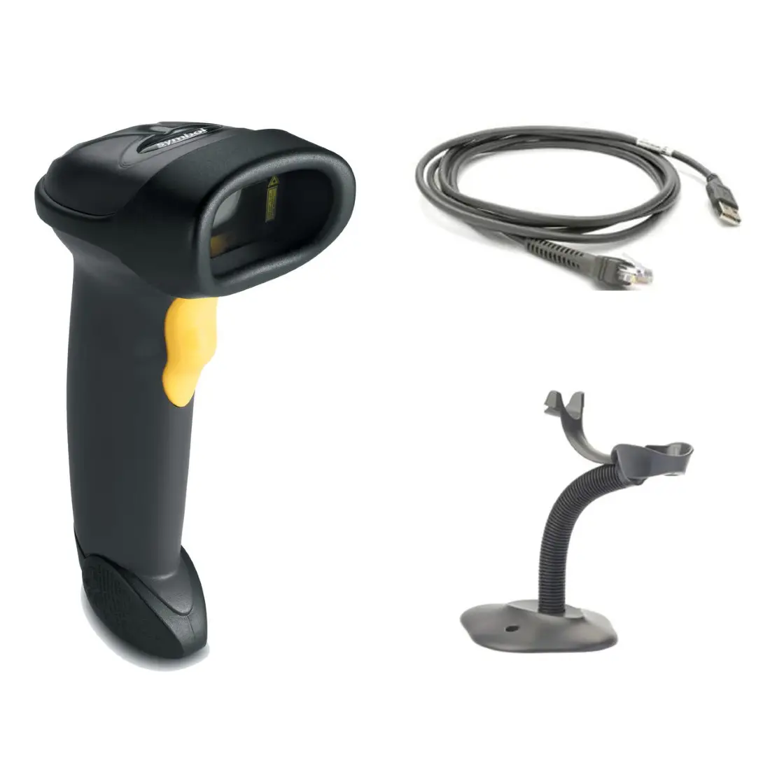 Scanner LS2208 connecté en USB sur terminal POS.