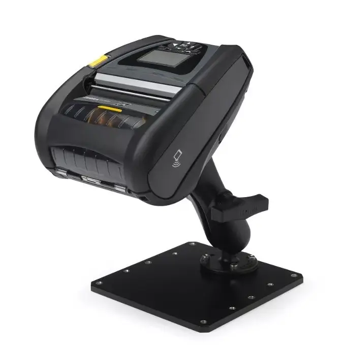 support fixation articulé imprimante portable zebra zq630 qln420